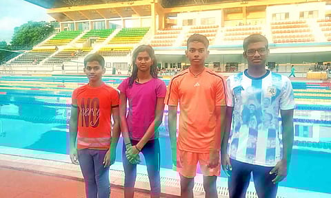 மாநில ஜூனியர் நீச்சல்- நெல்லை வீரர் நிதீஷ் 3 புதிய சாதனை