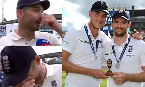 வானுக்கும் எல்லை உண்டு நட்புக்கில்லையே.. ஸ்டூவர்ட் பிராடுக்காக கண்ணீர் விட்டு அழுத ஆண்டர்சன்.. வீடியோ