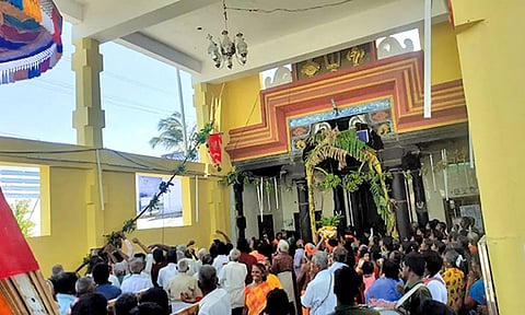 முக்கூடலில் நாராயணசாமி கோவில் ஆடி திருவிழா கொடியேற்றத்துடன் தொடக்கம்