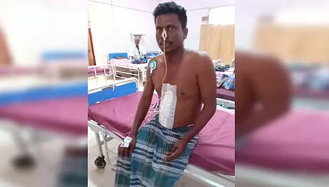 நாமக்கல் அருகே உறவினரை கத்தியால்குத்திய தொழிலாளி கைது