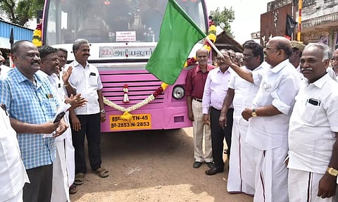 புதிய வழித்தடத்தில் அரசு பஸ் இயக்கம்
