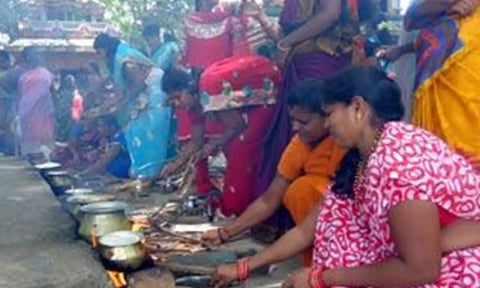 பொங்கல் வைத்து வழிபாடு