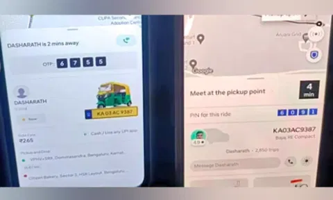 ஒரே நேரத்தில் 2 சவாரிக்கு ஒப்புக்கொண்ட ஆட்டோ டிரைவர்