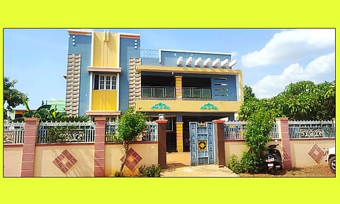 தொழில் அதிபர் செல்வராஜின் வீடு.