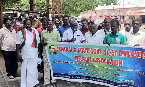 நெல்லை சந்திப்பு ரெயில் நிலையத்தில் மணிப்பூர் கலவரத்தை கண்டித்து ஆர்ப்பாட்டம்