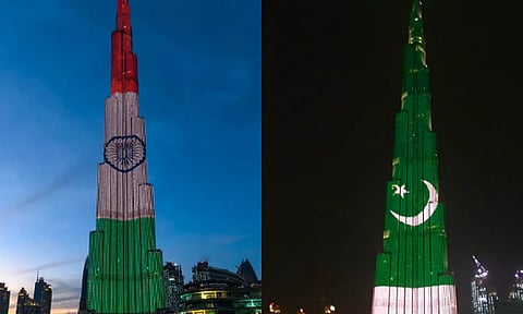 உண்மை எது: புர்ஜ் கலிஃபாவில் பாகிஸ்தான் கொடி ஒளிரவில்லை என தவறுதலாக பரவிய வீடியோ