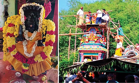 சந்தவாசல் காட்ரோடு ராஜகணபதி மாரியம்மன் கோவில் மகாகும்பாபிஷேகம்