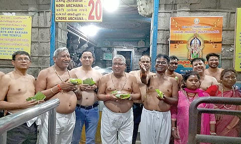 கன்னியாகுமரி பகவதி அம்மன் கோவிலில் பாராளுமன்ற நிலைக்குழு தரிசனம்