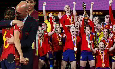 முத்தம் கொடுத்த விவகாரம்: பதவி விலகும் வரை விளையாட மாட்டோம் -ஸ்பெயின் மகளிர் அணி அறிவிப்பு