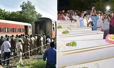 மதுரை ரெயில் தீ விபத்து: 9 பேரின் உடல்கள் விமானத்தில் லக்னோ அனுப்பி வைக்கப்படுகிறது