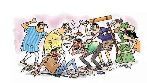 ஆடு திருட வந்த வாலிபர்களை மடக்கி பிடித்த பொதுமக்கள்