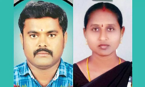 கொலை செய்யப்பட்ட பெரியசாமி, கைதான பிரேமா.