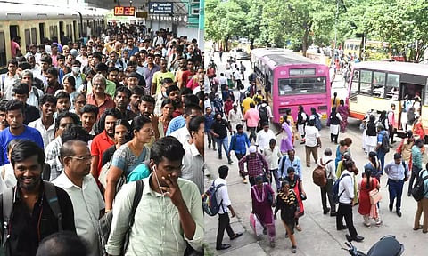 அலைமோதும் மக்கள் கூட்டம்- சிந்தாதிரிப்பேட்டையில் இருந்து கூடுதல் பஸ்கள் இயக்க பயணிகள் வேண்டுகோள்