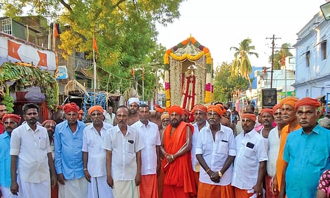 அய்யாவழி மாநாட்டில் நாராயணசாமி வாகன பவனி நடைபெற்ற காட்சி.