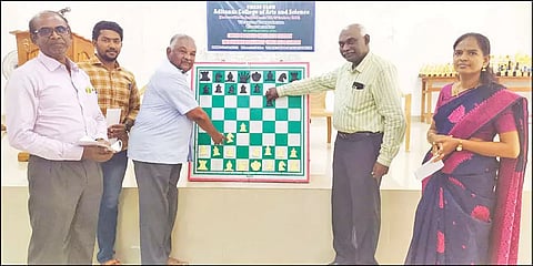 திருச்செந்தூர் ஆதித்தனார் கல்லூரியில் மாவட்ட அளவிலான செஸ் போட்டி