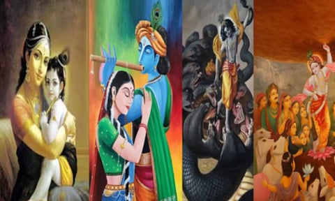 கிருஷ்ண ஜெயந்தி-கிருஷ்ணரின் எட்டு வடிவ கோலங்கள்