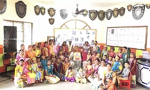 இலஞ்சி பாரத் மாண்டிசோரி பள்ளியில் கிருஷ்ண ஜெயந்தி விழா