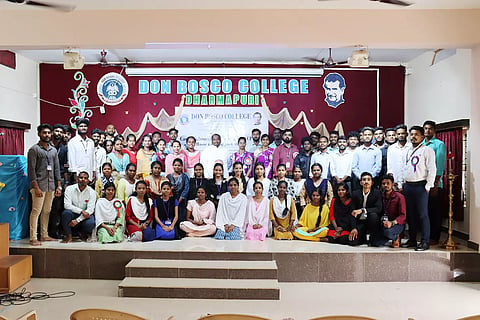 தருமபுரி தொன் போஸ்கோ கல்லூரியில் முதலுதவி திறன் மேம்பாட்டு பயிலரங்கம்