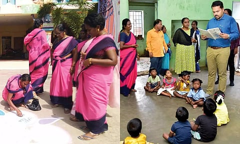 "ஊட்டச்சத்து மாதம்" அங்கன்வாடிகளை ஆய்வு செய்யும் செங்கல்பட்டு மாவட்ட ஆட்சியர்