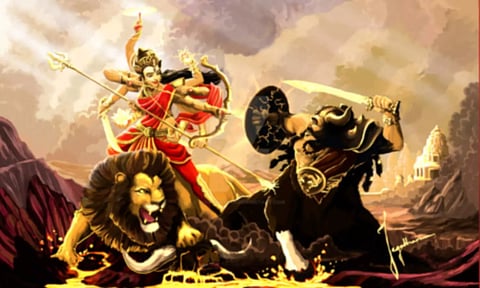 நவராத்திரி-மகிஷாசுரன் வதம்