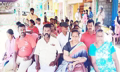 இந்திய கம்யூனிஸ்டு கட்சியினர் ஆர்ப்பாட்டம்