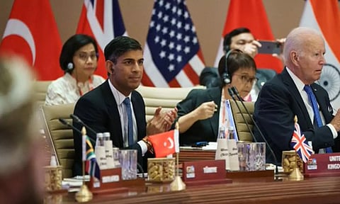 ஜி20 மாநாடு: சவால்களை ஒன்றிணைந்து எதிர்கொள்வோம் - பிரிட்டன் பிரதமர் ரிஷி சுனக் நம்பிக்கை