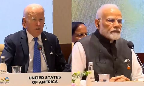 ஜி20 மாநாடு: பிரதமர் மோடிக்கு நன்றி தெரிவித்த அமெரிக்க அதிபர் ஜோ பைடன்