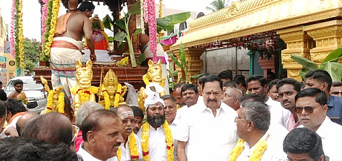 சுந்தர விநாயகர் கோவில் தேர் வெள்ளோட்டம்