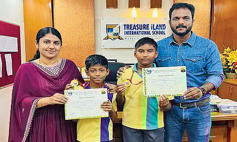 யோகா போட்டியில் ட்ரஷர் ஐலண்ட் பள்ளி மாணவர்கள் சாதனை