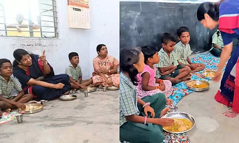 காலை உணவை சாப்பிட விடாமல் தடுத்த சம்பவம்: தொடக்கப்பள்ளியில் கனிமொழி எம்.பி.-அமைச்சர் கீதாஜீவன் ஆய்வு