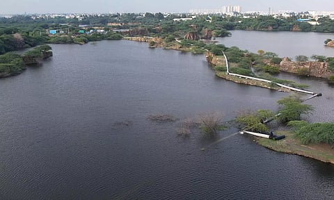 சிக்கராயபுரம் கல்குட்டைகளில் 3 நாட்களில் 3 கோடி லிட்டர் தண்ணீர் உறிஞ்சப்பட்டது