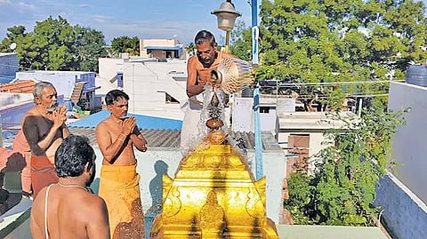கோவில்பட்டி அருகே பூமாதேவி ஆலயத்தில் வருசாபிஷேக விழா