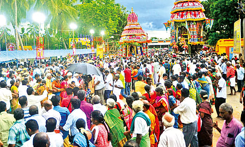 பிள்ளையார்பட்டியில் கோலாகல தேரோட்டம்