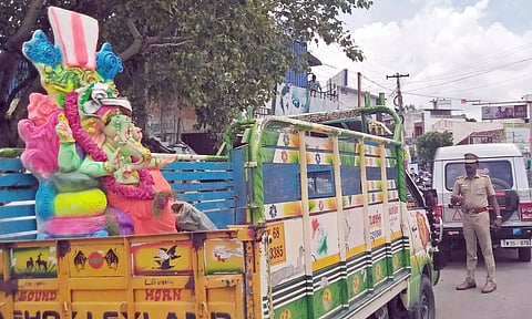 புதுக்கோட்டையில் விநாயகர் சிலை அகற்றம்