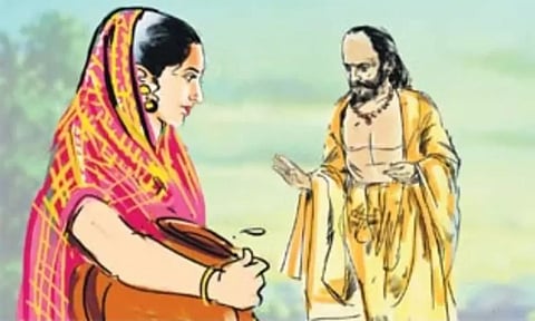 காளிதாசருக்கு, சரஸ்வதிதேவி கற்றுக்கொடுத்த பாடம்