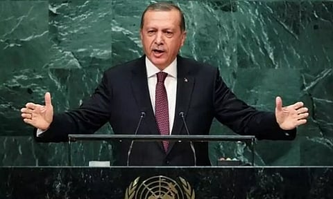 காஷ்மீர் விவகாரத்தில் தலையிடும் துருக்கி அதிபர்: ஐ.நா. பொது சபை விவாதத்தில் உரை