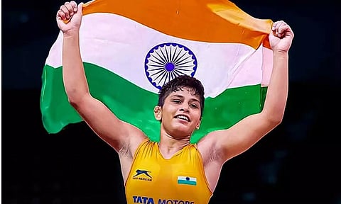 உலக மல்யுத்த போட்டி - வெண்கலம் வென்றார் இந்திய வீராங்கனை அன்திம் பன்ஹால்