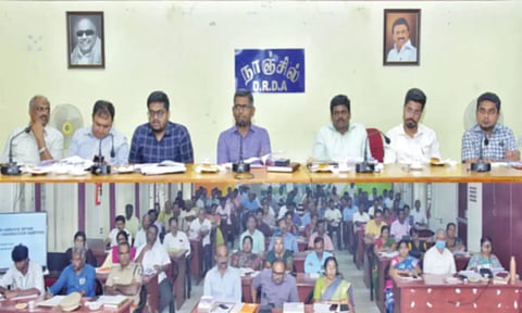 குமரி மாவட்டத்தில் சுகாதார துறையினர் டெங்கு விழிப்புணர்வு நடவடிக்கை மேற்கொள்ள வேண்டும் கலெக்டர் ஸ்ரீதர் பேச்சு