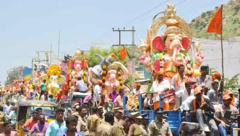 தம்மம்பட்டியில் இன்று 36 விநாயகர் சிலைகள் ஊர்வலம்