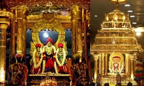 முத்தேவியருடன் தங்கத்தேர்