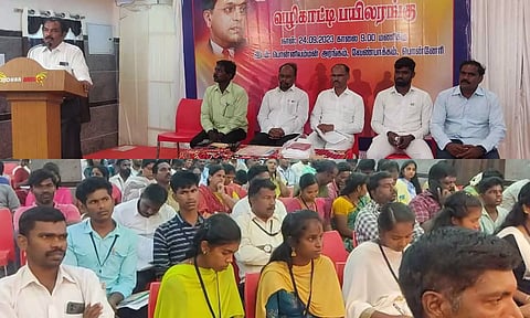 ஆதிதிராவிடர் மற்றும் பழங்குடியின இளைஞர்களுக்கு தொழில் திறன் மேம்பாட்டு வழிகாட்டி குறித்து ஆலோசனை