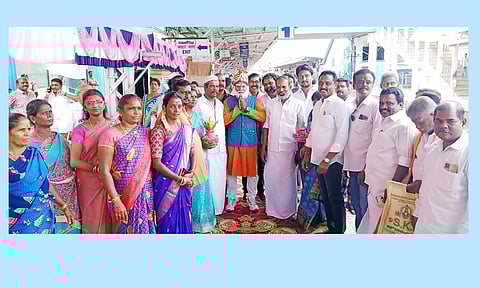 வந்தே பாரத் ரெயிலுக்கு பா.ஜ.க.வினர் உற்சாக வரவேற்பு