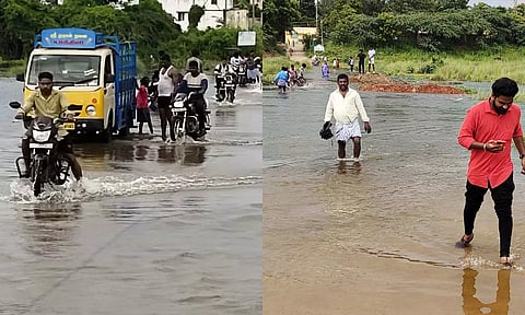 கொசஸ்தலை-ஆரணி ஆற்றில் வெள்ளப்பெருக்கால் 3 தரைப்பாலங்கள் மூழ்கின: போக்குவரத்து பாதிப்பு