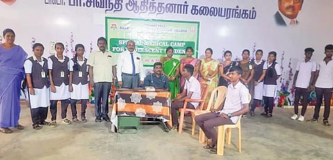  மருத்துவ முகாம் நடந்த போது எடுத்தபடம்.
