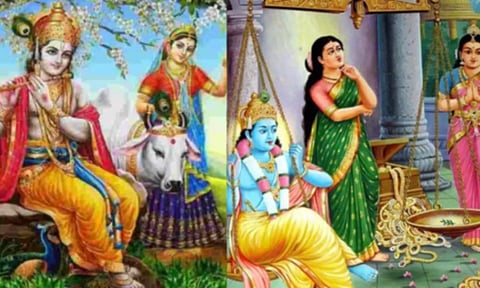 கிருஷ்ணரை சோதித்த ருக்மணி சத்யபாமா