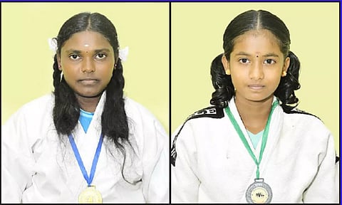 மாநில அளவிலான ஜூடோ போட்டியில் பள்ளி மாணவிகள் சாதனை