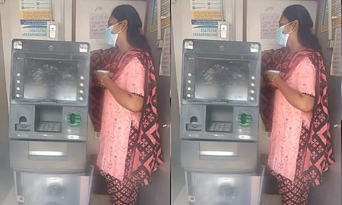 ஏ.டி.எம். எந்திரத்தை உடைத்து கொள்ளை முயற்சி- லட்சக்கணக்கில் பணம் தப்பியது