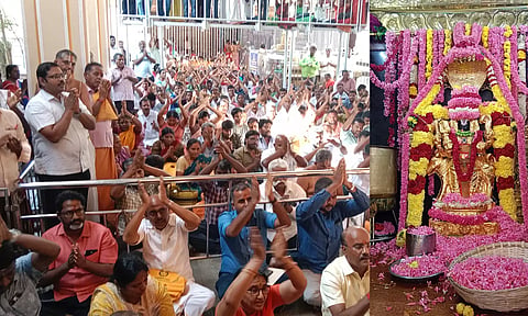 சிறப்பு அலங்காரத்தில் பைரவர்.