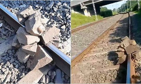 மும்பை - புனே இடையே தண்டவாளத்தில் 5 இடங்களில் பாறாங்கற்களை வைத்து ரெயில்களை கவிழ்க்க பயங்கர சதி