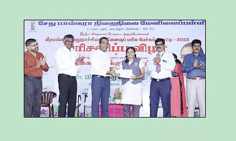 சேது பாஸ்கரா மேல்நிலைப்பள்ளி பேச்சுபோட்டி